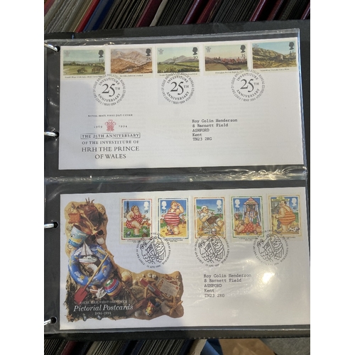 221 - STAMPS Collection of First Day Covers in 14 albums, some better non Bureau covers noted mid 1970's t... 