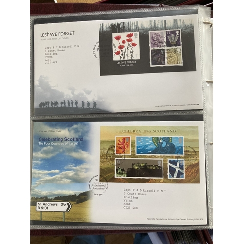 224 - STAMPS First Day Covers in nine albums approx 1970's to mid 2000's