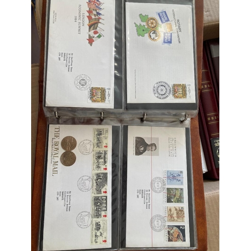 223 - STAMPS Box of eight albums of First Day Covers 1976 to 2004