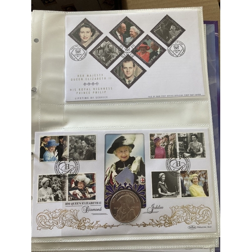 89 - STAMPS Royalty collection in various albums including the odd coin cover