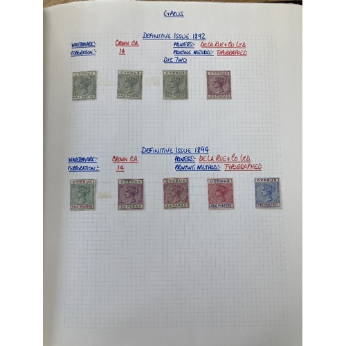 291 - STAMPS CYPRUS 1880 to 1974 mint collection in album, great collection STC £1400