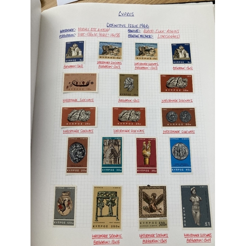 291 - STAMPS CYPRUS 1880 to 1974 mint collection in album, great collection STC £1400