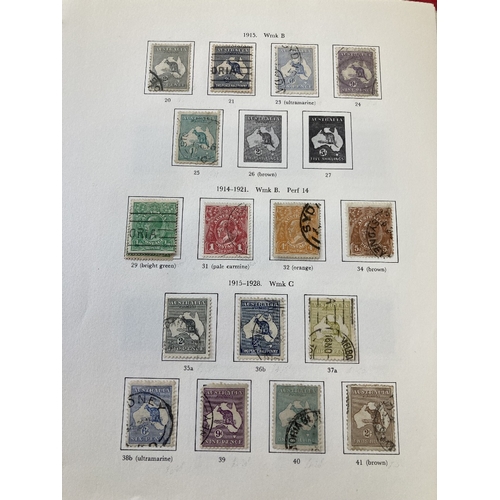 56 - STAMPS  AUSTRALIA 1913 -1985 mint and used collection in album, useful early material