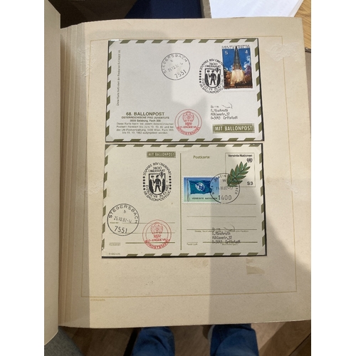 123 - STAMPS POSTAL HISTORY AUSTRIA, a very fine collection of Ballon Post neatly presented in two albums ... 