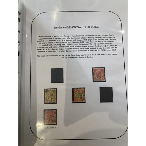 13 - STAMPS BRITISH AFRICA, a mint & used collection of British East Africa & Nigeria, housed in four bin... 