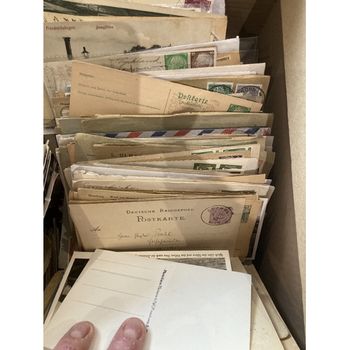 131 - STAMPS POSTAL HISTORY GERMANY, box full with approx 3000 covers, cards, postal stationery, useful in... 