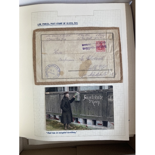 132 - STAMPS POSTAL HISTORY GERMANY, WWI 'The Great War' collection of covers & postcards, all written up ... 