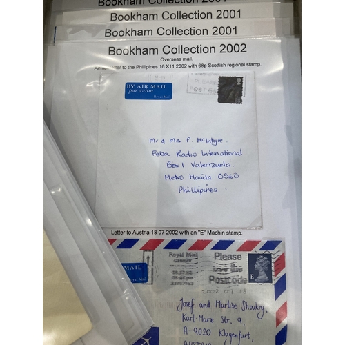 194 - POSTAL HISTORY Four box files and a folder with a useful range of covers from 1844 to 2000s, all wri... 