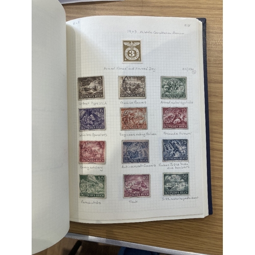 317 - STAMPS GERMANY Box with a stockbook & three small albums including a useful range of issues with a f... 