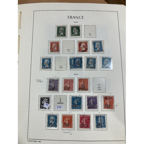 307 - STAMPS FRANCE . Used collection on printed album pages early to modern, worth careful viewing