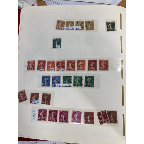 307 - STAMPS FRANCE . Used collection on printed album pages early to modern, worth careful viewing