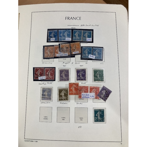 307 - STAMPS FRANCE . Used collection on printed album pages early to modern, worth careful viewing