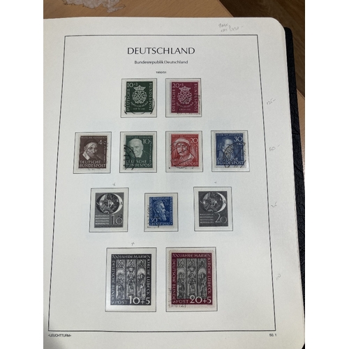 335 - STAMPS WEST GERMANY 1949 to 1979 fine used collection in a hinge-less printed Lighthouse album. With... 