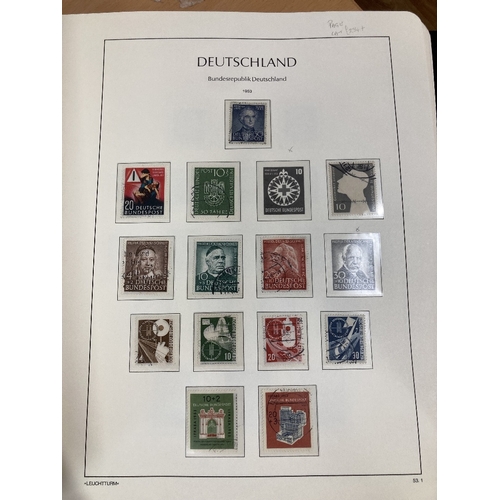 335 - STAMPS WEST GERMANY 1949 to 1979 fine used collection in a hinge-less printed Lighthouse album. With... 