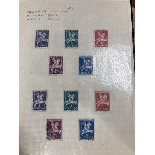 415 - STAMPS NETHERLANDS 1946 to 1972 collection in three Frank Godden albums, mainly mint just a few used... 