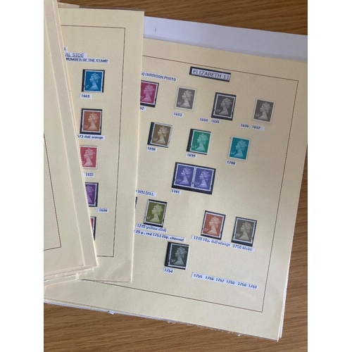 210 - STAMPS GREAT BRITAIN 1971 to 2000 Machin collection on pages unmounted mint all identified by SG num... 