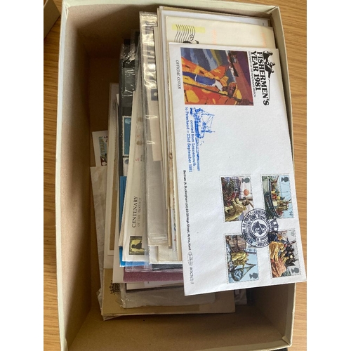 228 - STAMPS Shoebox of GB first day covers including Benham plus over non-FDC , postage dues, registered ... 