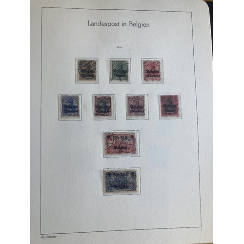 319 - STAMPS GERMANY A used WWI & WWII collection in a printed Lighthouse album with Plebiscite issues inc... 