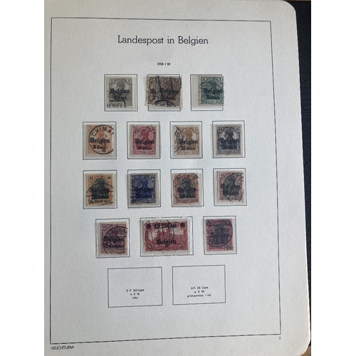 319 - STAMPS GERMANY A used WWI & WWII collection in a printed Lighthouse album with Plebiscite issues inc... 