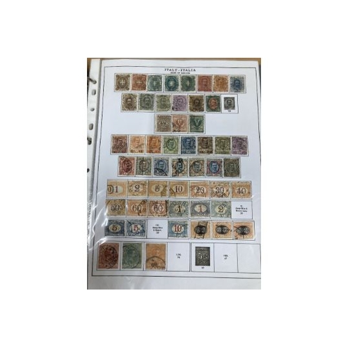 370 - STAMPS ITALY Used collection 1862-1976 in loose leaf album on pages