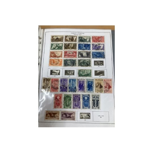 370 - STAMPS ITALY Used collection 1862-1976 in loose leaf album on pages