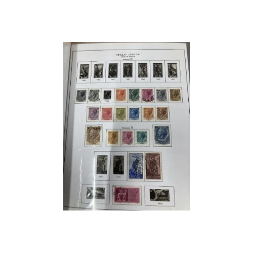 370 - STAMPS ITALY Used collection 1862-1976 in loose leaf album on pages