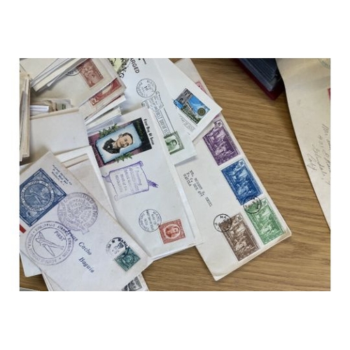 434 - STAMPS PHILIPPINES Accumulation of commercial and FDC's plus a quantity of stamps on pages and stock... 