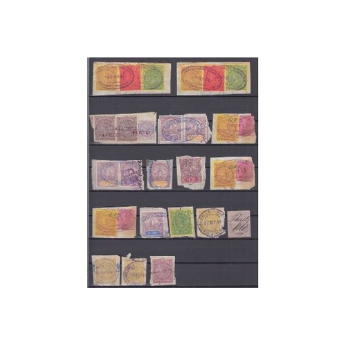 443 - STAMPS SOUTH AFRICA 1850's to 1970's Used accumulation in stock book, good early material noted incl... 