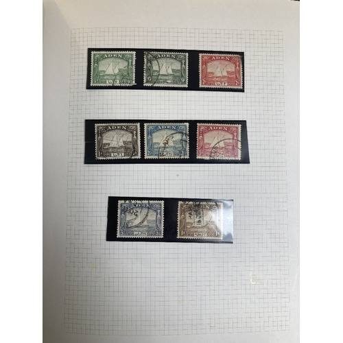 1 - STAMPS British Commonwealth used collection in three albums, starting with Aden Dhows, extensive ran... 