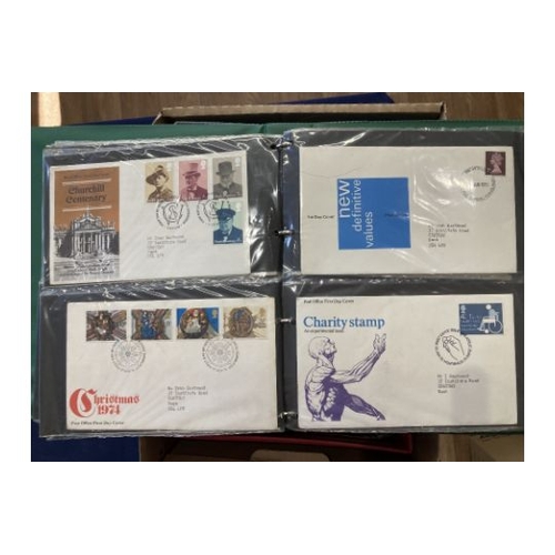 231 - STAMPS FIRST DAY COVERS Six albums of covers including Benham silks