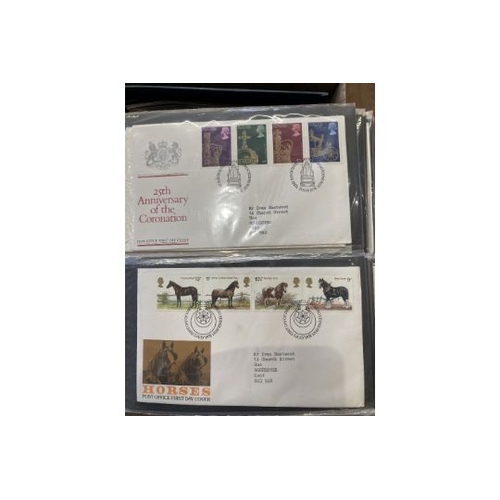 231 - STAMPS FIRST DAY COVERS Six albums of covers including Benham silks