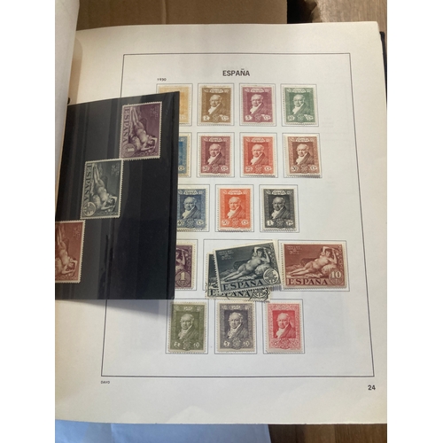 447 - Stamps Spain : Collection of mint and used in two albums 1850's onwards