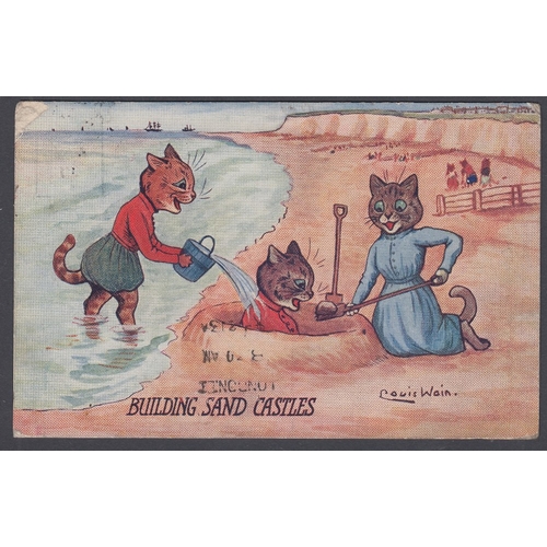 101 - 1913 used LOUIS WAIN postcard 