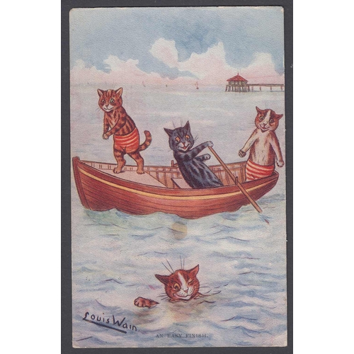 107 - 1910 used LOUIS WAIN postcard 