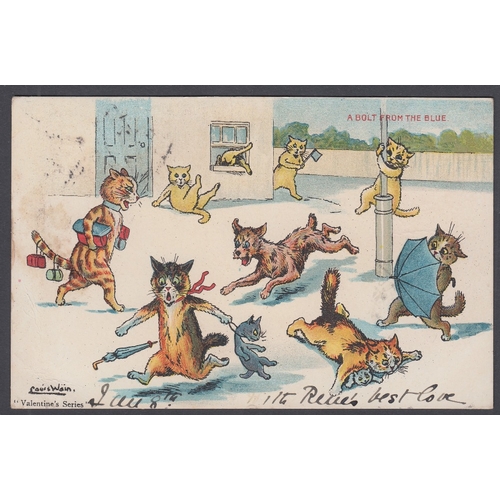 138 - 1904 used LOUIS WAIN postcard 