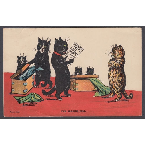 139 - 1906 used LOUIS WAIN postcard, Wrench series 