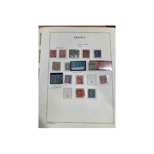 177 - STAMPS FRANCE . Used collection on printed album pages early to modern, worth careful viewing