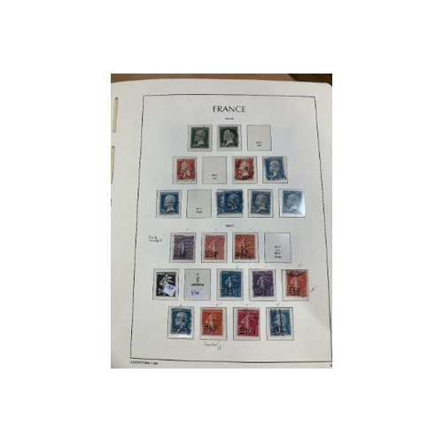 177 - STAMPS FRANCE . Used collection on printed album pages early to modern, worth careful viewing