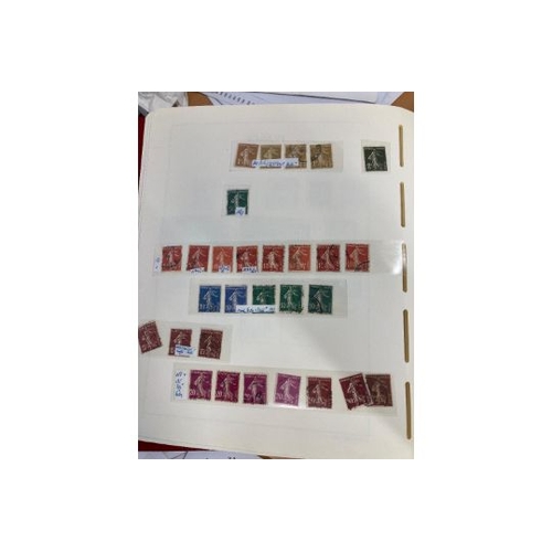 177 - STAMPS FRANCE . Used collection on printed album pages early to modern, worth careful viewing