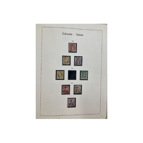 181 - STAMPS SWITZERLAND 1906 to 1950's used in printed album, ideal to expand the collection