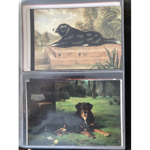 98 - Five albums of postcards, mainly Dogs and other animals