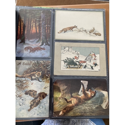 98 - Five albums of postcards, mainly Dogs and other animals