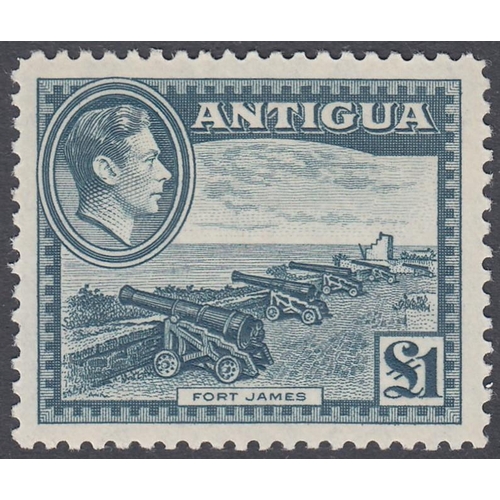 353 - STAMPS ANTIGUA 1938 GVI definitive set of twelve, lightly mounted mint, SG 98-109. Cat £130