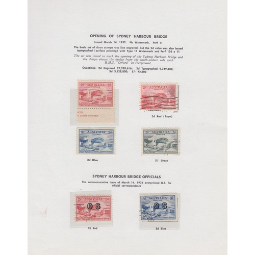 355 - STAMPS AUSTRALIA 1913 to 2013 mint or used collection in ten albums. Includes a useful range of Roos... 