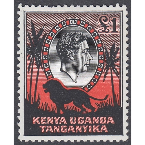 485 - STAMPS KENYA 1938 GVI definitive set of twenty to £1, lightly mounted mint, SG 131-50b. Cat £300 (as... 