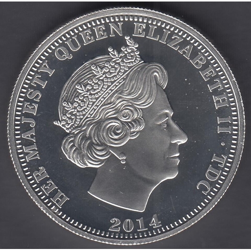 608 - COINS 2014 Prince George Silver Piedfort Crown TDC (50g) with cert only 200 minted