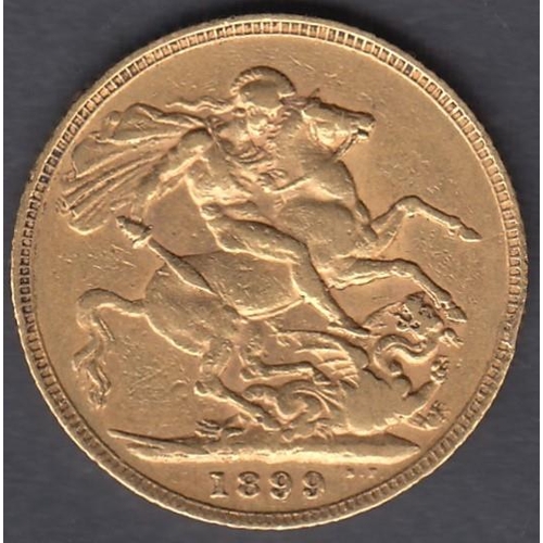 611 - COINS 1899 Gold Sovereign in fine condition