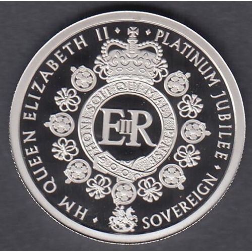 618 - COINS 2022 PLATINUM Proof sovereign 8g from Alderney.