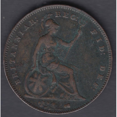 624 - COINS 1855 QV Penny in good to fine condition