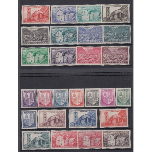 349 - STAMPS French Andorra 1944 definitive set unmounted mint Cat £210+